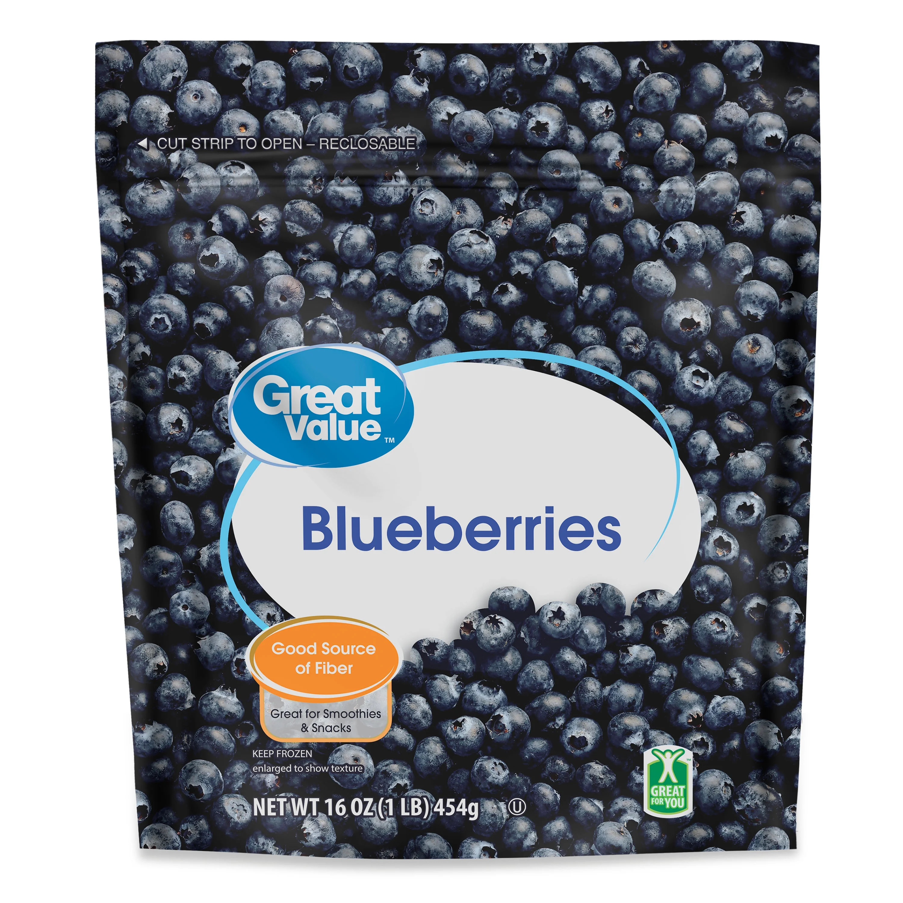 Great Value Blueberries, 16 oz (Frozen) - Walmart.com | Walmart (US)