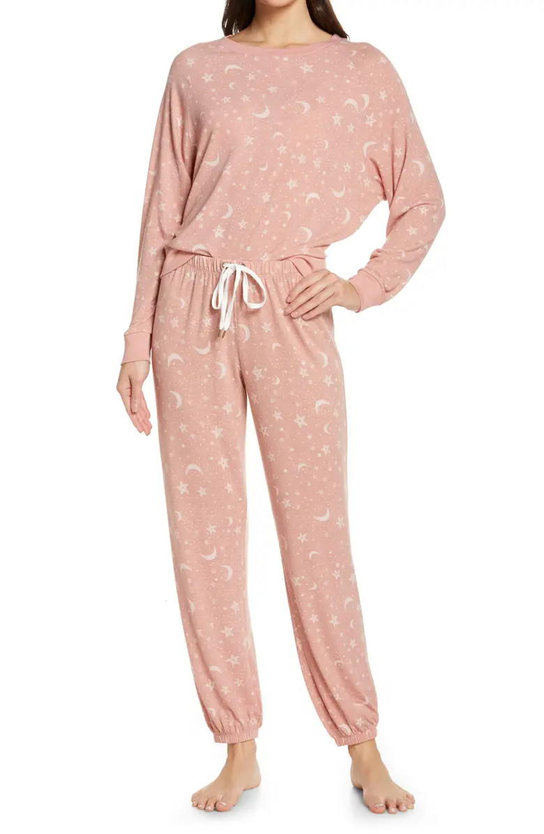 Star Seeker Brushed Jersey Pajamas | Nordstrom | Nordstrom