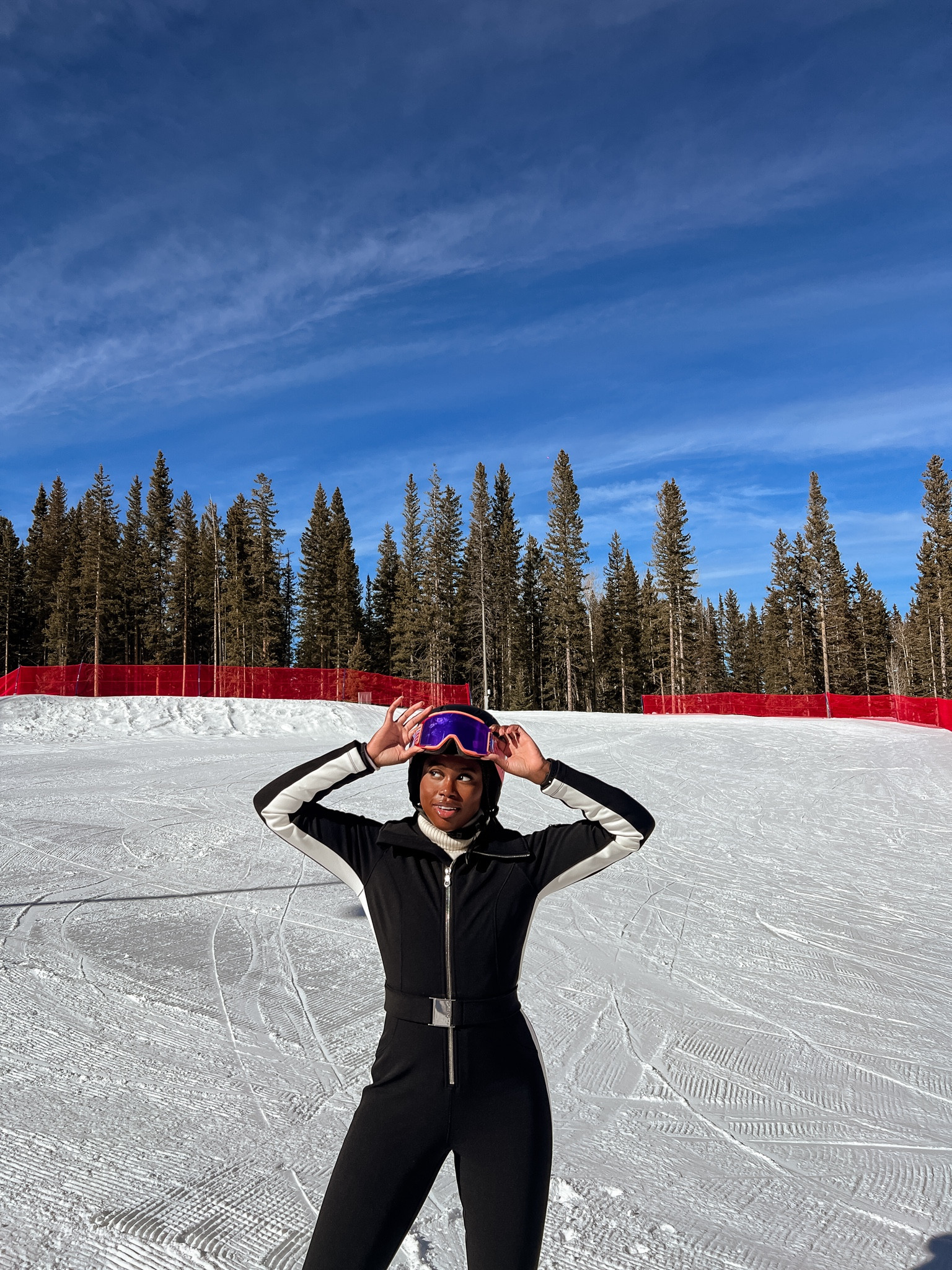 Staying warm and stylish on the slopes #aspen #skitrip #skioutfit