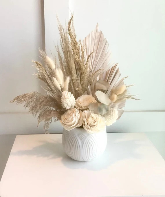 Dried Flower Arrangement With a Vase Boho Style Floral | Etsy | Etsy (US)