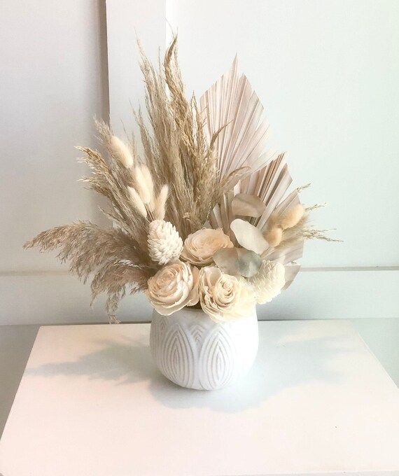 Dried Flower Arrangement With a Vase Boho Style Floral | Etsy | Etsy (US)