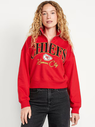 NFL™ Kansas City Chiefs™ Half-Zip Sweatshirt | Old Navy (US)