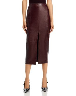 Valor of Venus Faux Leather Midi Skirt | Bloomingdale's (US)