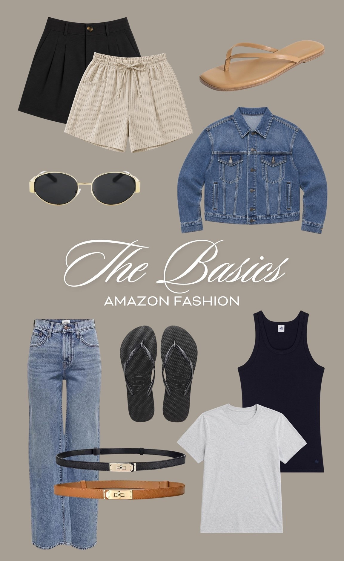 The Basics 🙌

Amazon fashion, denim jacket, jeans, summer, linen shorts, flip flops, casual t-shirt, sunglasses

#LTKsummer