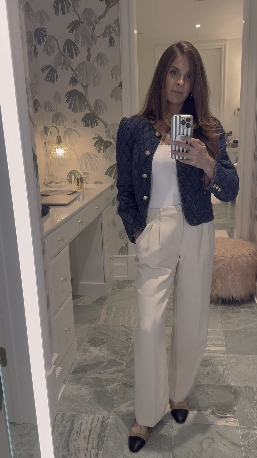 Loving this new Cinq a Sept denim jacket! 

#LTKOver40 #LTKFindsUnder100 #LTKWatchNow