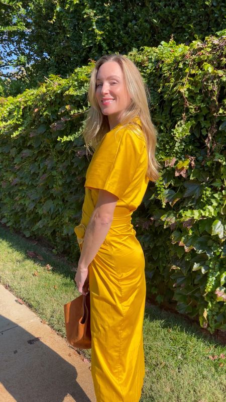 My Cult Gaia yellow dress is 40% off (wearing size 2) 🤎 Suede platform sandals under $200 and TTS. Similar, less expensive suede fall bag also linked!

#yellowdress #falldress #wrapdress #cultgaia #suedeplatforms #platformsandals #falldatenightoutfit #khaitebag #khaitelotus #khaitelotusbag 

#LTKshoecrush #LTKSeasonal #LTKsalealert