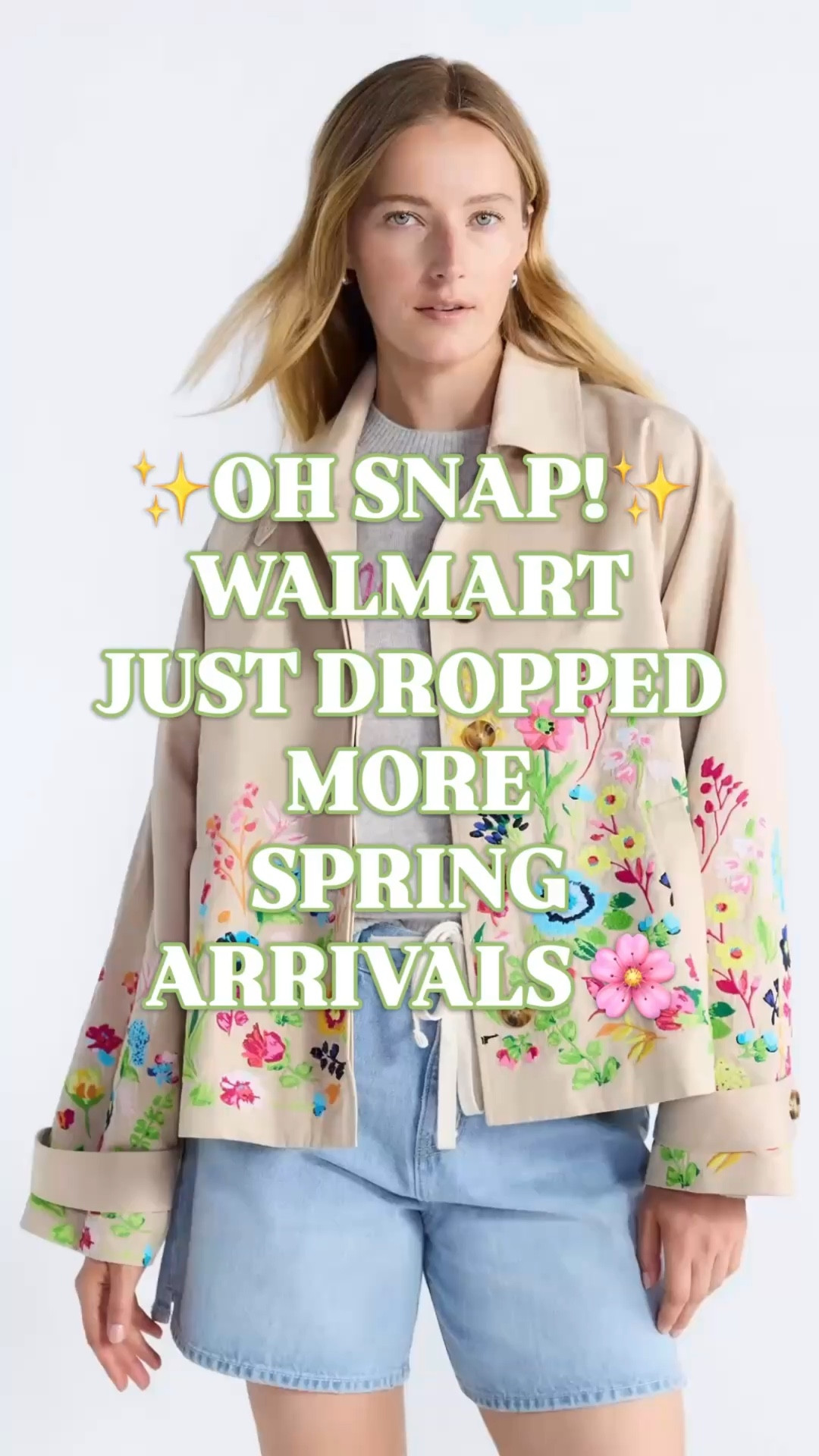 Walmart new arrivals 2026, Walmart fashion finds, Walmart spring fashion, Walmart summer fashion, Walmart style women, spring outfits women, summer outfits women, preppy outfits, designer look for less

Walmart just dropped another round of new arrivals, and this edit is very polished spring-to-summer wardrobe energy.

The whole drop feels colorful, feminine, classic, and much more expensive than expected — embroidered jackets, floral dresses, puff sleeve tops, eyelet details, striped button downs, matching sets, pleated skirts, slip dresses, white summer dresses, and vacation-ready pieces with J.Crew, Tuckernuck, Lilly Pulitzer, Boden, and Ralph Lauren look-for-less energy.

This is the kind of Walmart fashion drop that makes getting dressed feel easy because so many pieces already look styled.

What stood out:
✨ embroidered spring jackets
✨ floral spring dresses
✨ summer sundresses
✨ eyelet tops and dresses
✨ striped button down shirts
✨ matching skirt sets
✨ colorful slip dresses
✨ pleated skirts and skorts
✨ white summer dresses
✨ preppy vacation outfits
✨ polished work-to-weekend pieces

These work across so many outfit moments: spring outfits, summer outfits, vacation outfits, beach trips, brunch, work, teacher outfits, church, graduation weekends, bridal showers, baby showers, resort dinners, and everyday polished style.

Style them with white denim, flat sandals, raffia bags, gold jewelry, ballet flats, espadrilles, sneakers, or a simple tank for that clean classic spring and summer look.

If you love Walmart new arrivals, affordable spring outfits, spring dresses women, summer dresses women, preppy style outfits, J.Crew inspired outfits, Tuckernuck look for less, Lilly Pulitzer look for less, Boden look for less, vacation outfits, resort wear, and polished Walmart fashion finds, this drop is worth a full scroll.

Walmart new arrivals 2026, Walmart fashion finds, spring outfits women, summer outfits women, Walmart dresses, designer look for less

#LTKFindsUnder50 #LTKFindsUnder100 #LookForLess #WalmartStyle #WalmartFinds 

#LTKWedding #LTKWorkwear #LTKSeasonal