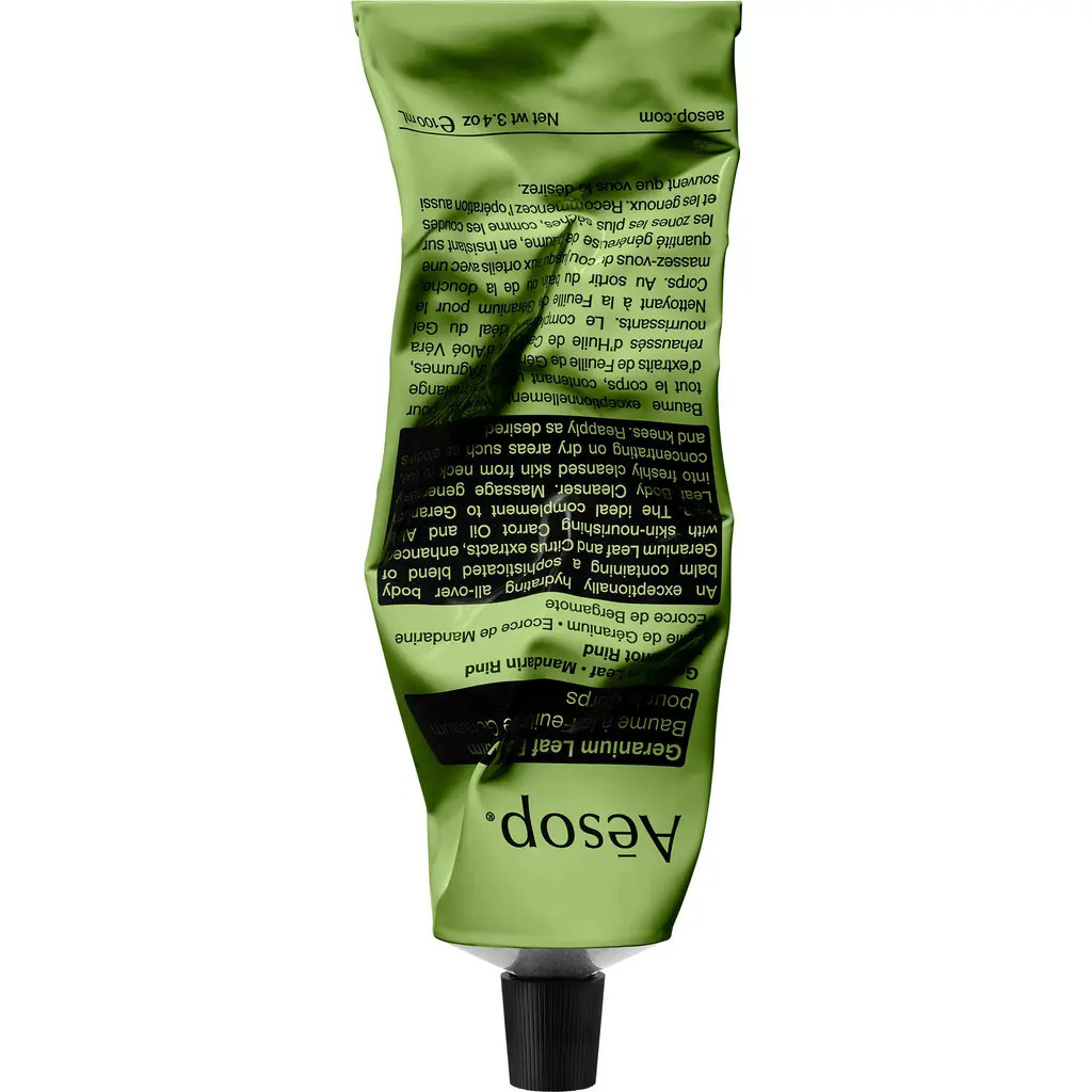 Aesop Geranium Leaf Body Balm in Travel Tube at Nordstrom, Size 3.4 Oz | Nordstrom