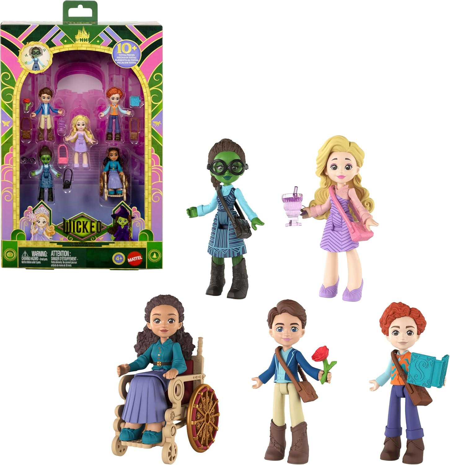 Mattel Universal Pictures’ Wicked Students of Shiz Multipack, 5 Small Dolls with Signature Look... | Amazon (US)