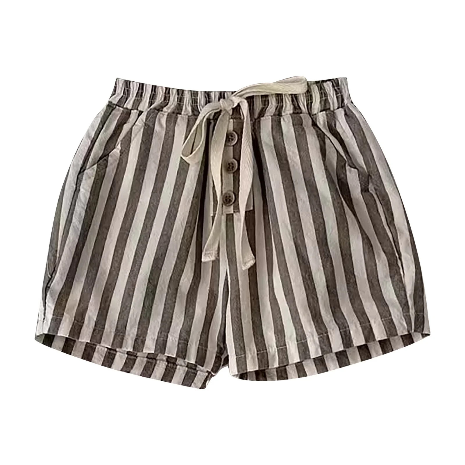 Tiijoy Toddler Boys Striped Shorts Summer Casual Cotton Shorts with Pockets, Sizes 6M-5T | Walmart (US)