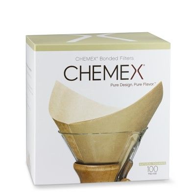 Chemex® Unbleached Prefolded Square Coffee Filters | Williams-Sonoma
