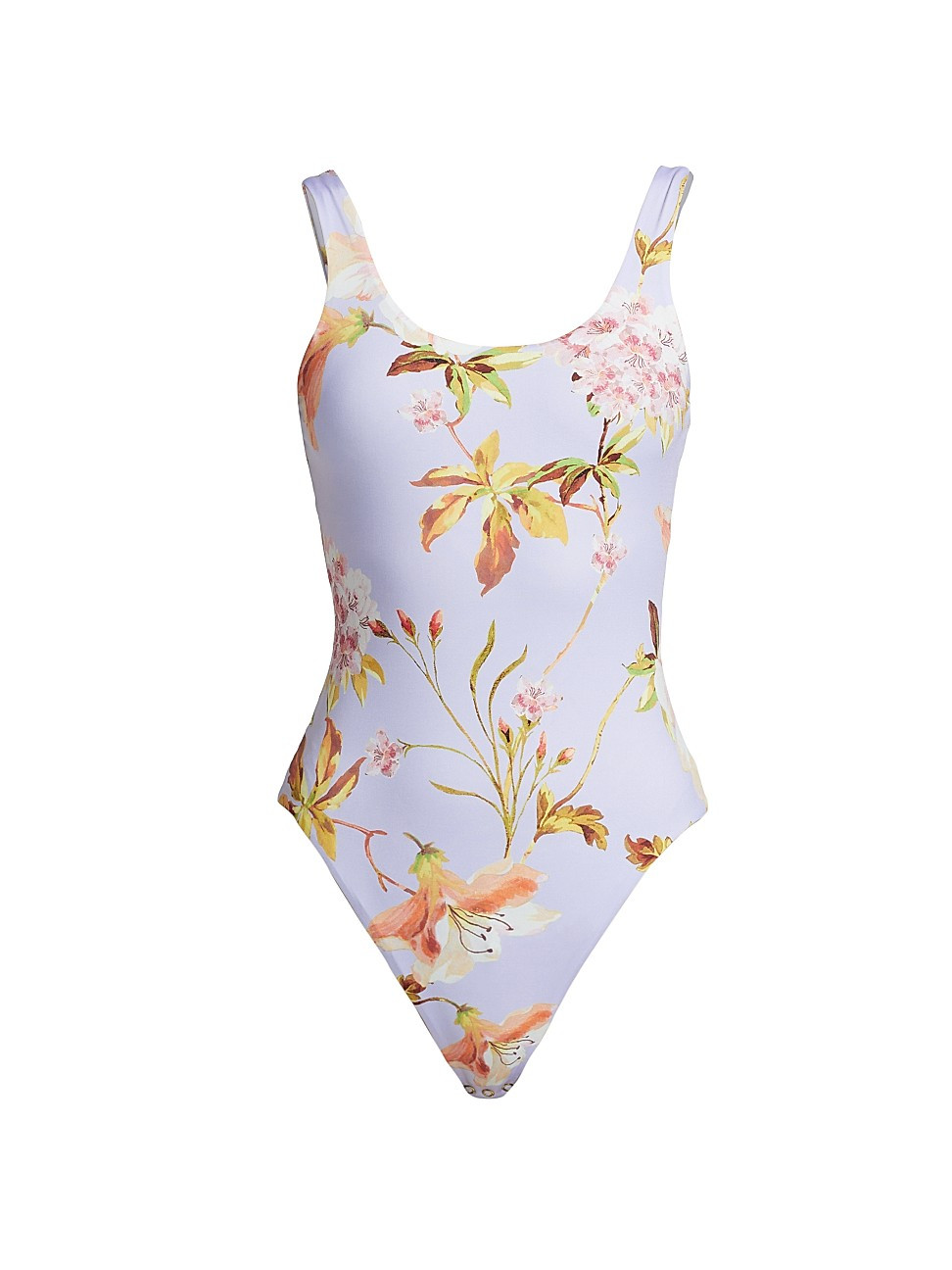 Women's Lisa Sleeveless Floral Bodysuit - Lilac Garden - Size 12 | Saks Fifth Avenue