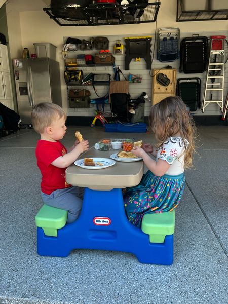 Toddler outdoor dining, kids outdoor picnic table

#LTKSeasonal #LTKfamily #LTKkids