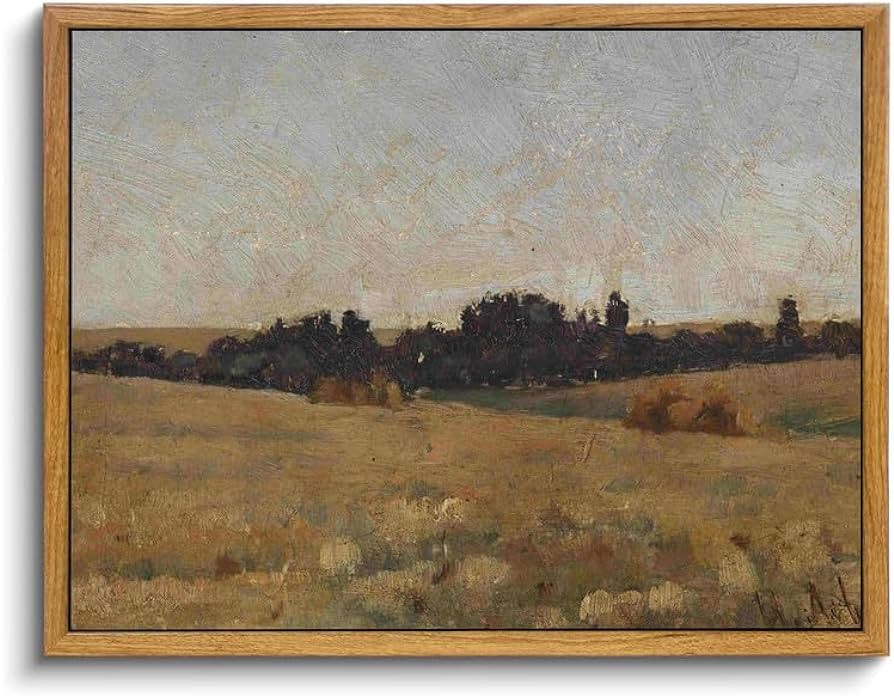 Gufro Vintage Framed Canvas Prints Wall Art Home Decor,Forest Landscape Picture Wall Art Prints,R... | Amazon (US)