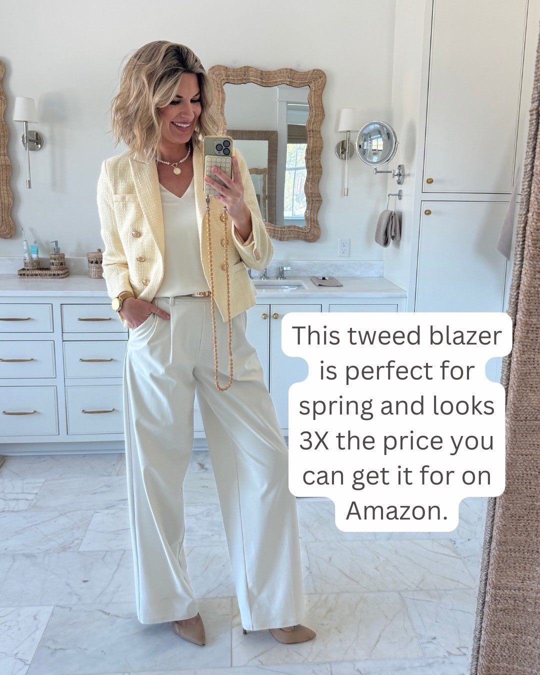 Perfect tweed blazer for spring 🙌🏻🙌🏻￼

#LTKdayinmylife #LTKspringtrends #LTKootd