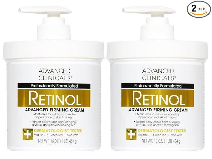 Advanced Clinicals Retinol Body Lotion & Face Moisturizer | Visible Anti Aging Skin Care Retinol ... | Amazon (US)