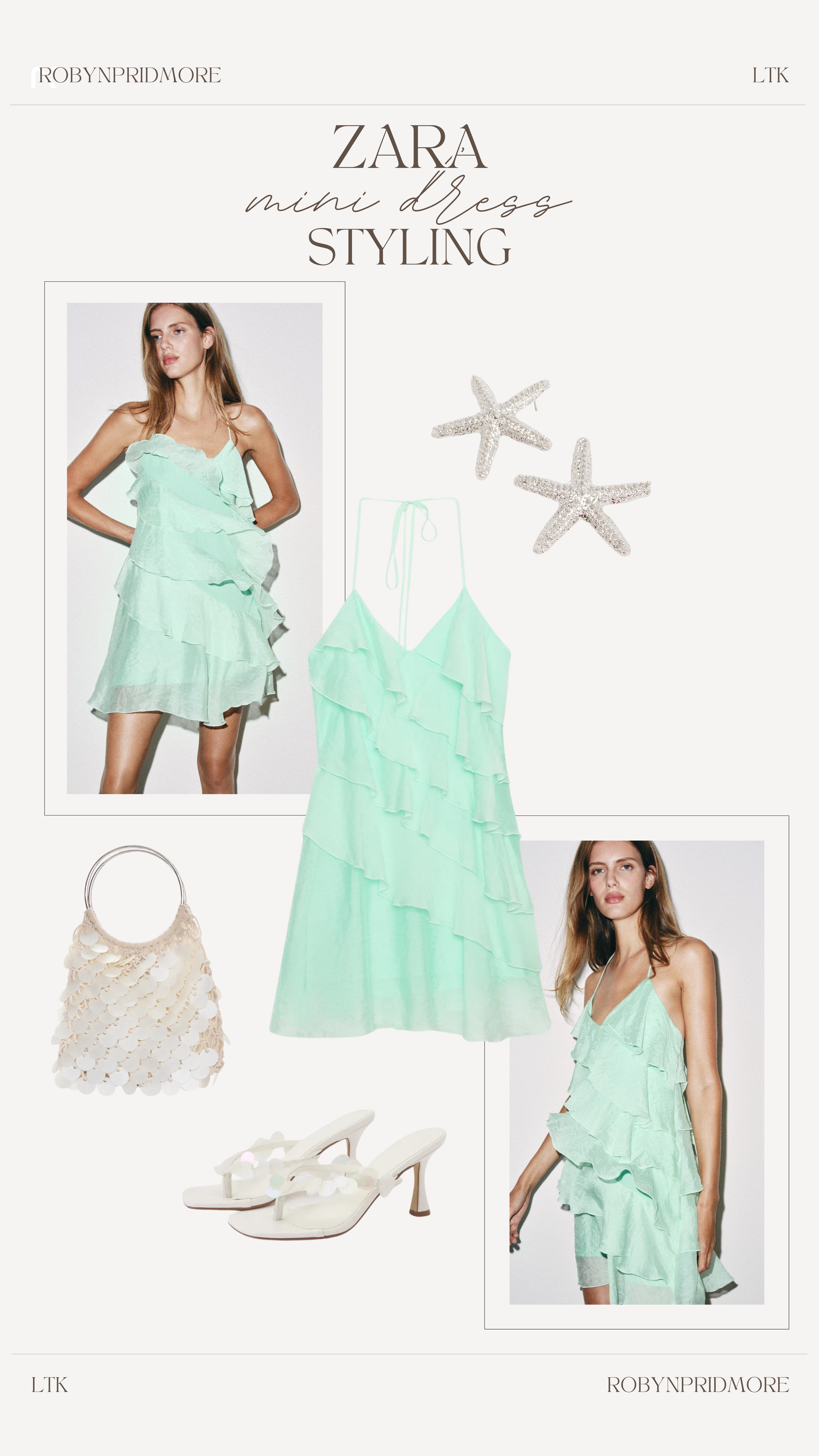 Zara new in mini dres styling 🩵

mini dress, ruffle dress, tiered dress, layered dress, aqua, turquoise, party wear, holiday dress, date night, girls night, dressy outfit, evening outfit 

 #LTKsummer #LTKpartywear #LTKdresses