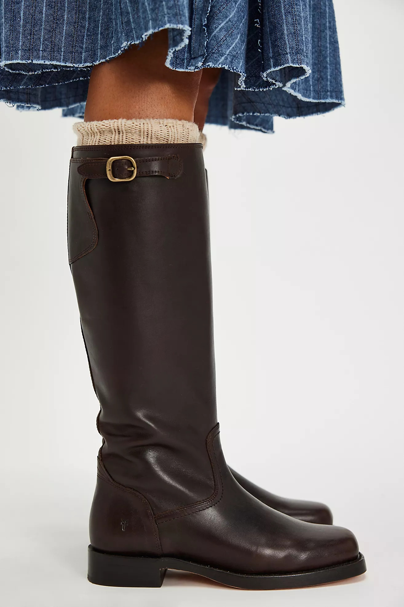 Frye Campus Low Heel Tall Riding Boots | Free People (Global - UK&FR Excluded)