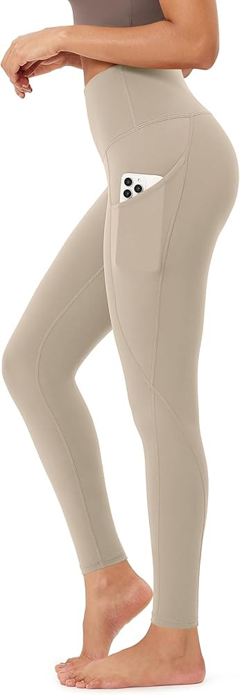 ODODOS Women's High Waisted Yoga Leggings with Pockets, Tummy Control Non See Through Workout Ath... | Amazon (US)