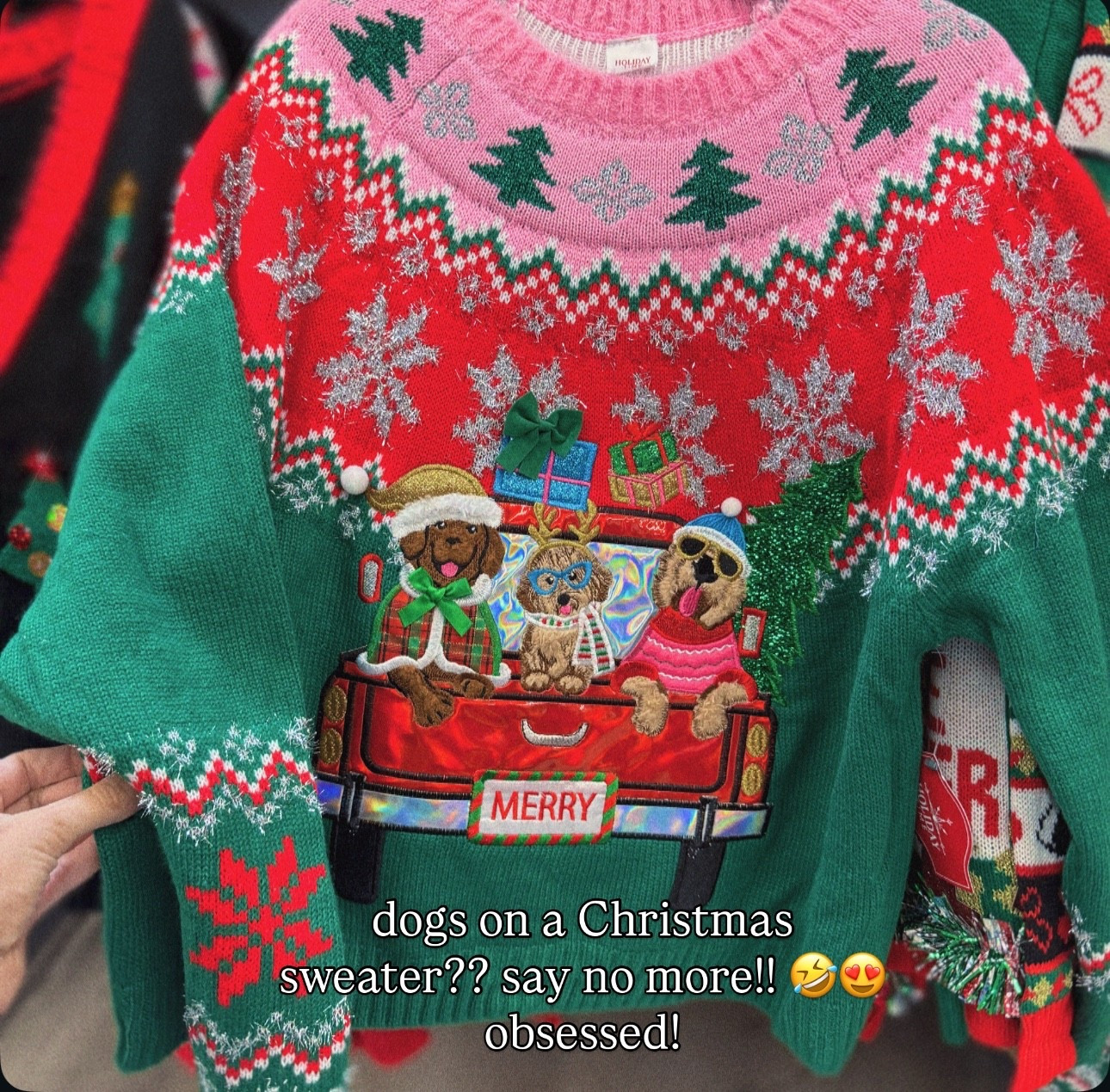 The cutest “ugly” Christmas sweater for all us dog lovers! I’m obsessed 🩷🐾