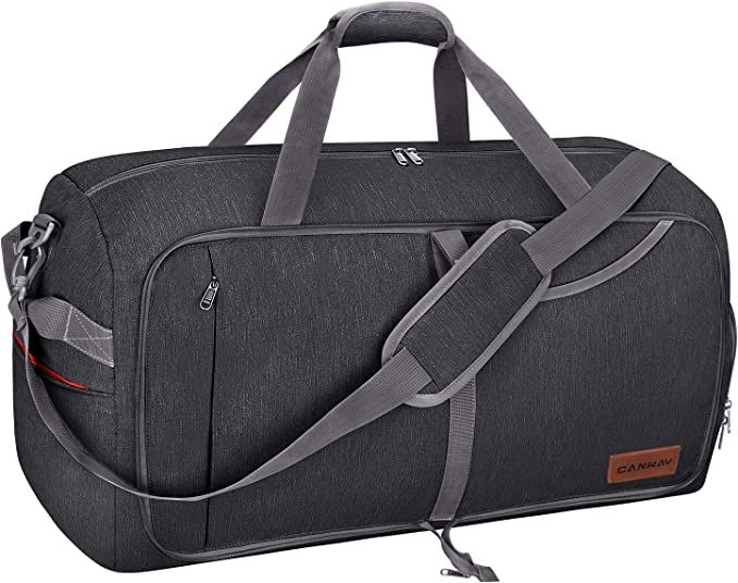 Canway 65L Travel Duffel Bag, Foldable Weekender Bag with Shoes Compartment for Men Women Water-p... | Amazon (US)
