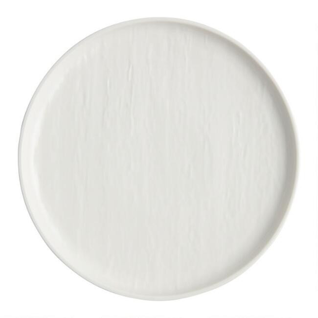 Stella White Textured Dinner Plate | World Market