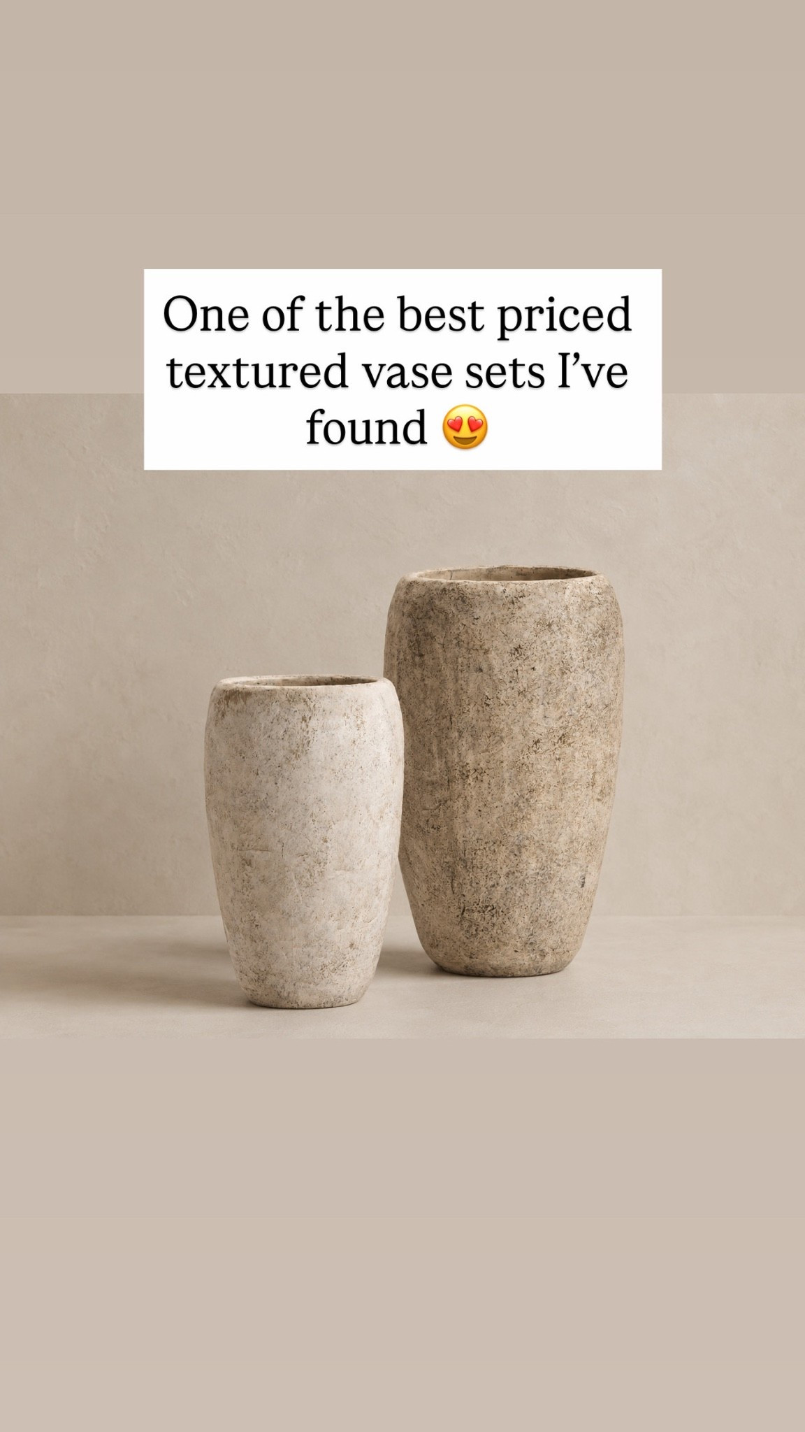 One kf the best priced textured vase sets I’ve found
