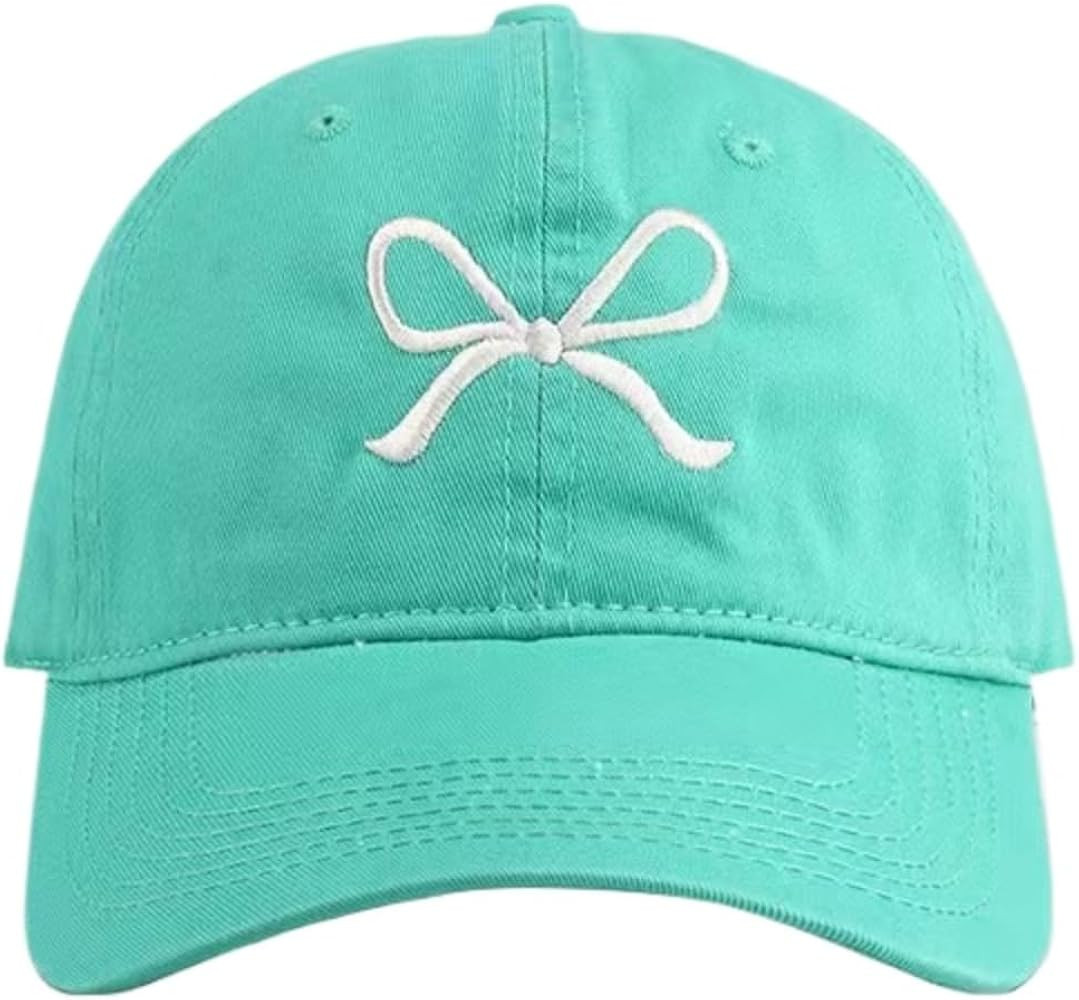 Sumleno Womens Trendy Cute Bow Baseball Cap Y2k Aesthetic Preppy Sun Cap Hiking Travel Trucker Ha... | Amazon (US)