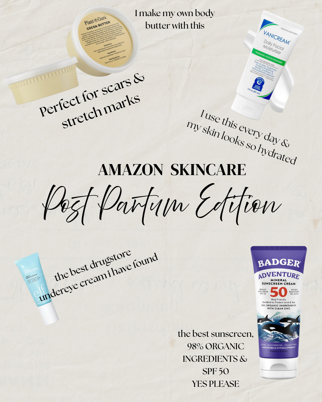 My must have post partum & pregnancy skin care essentials. From morning to night, these will have your skin hydrated, glowing, & protected.  

 #LTKgrwm #LTKBeauty #LTKBump