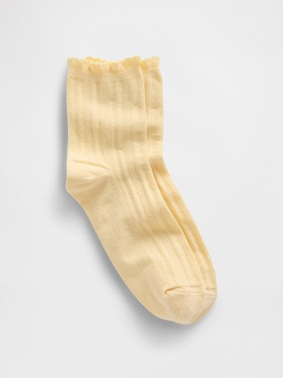 Pointelle Half Crew Socks | Gap (US)