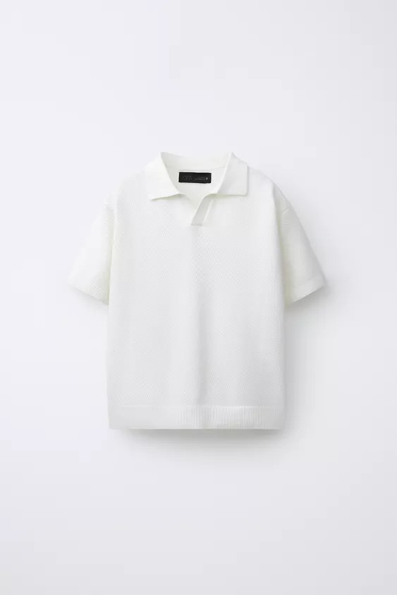 PIQUÉ KNIT POLO | Zara US