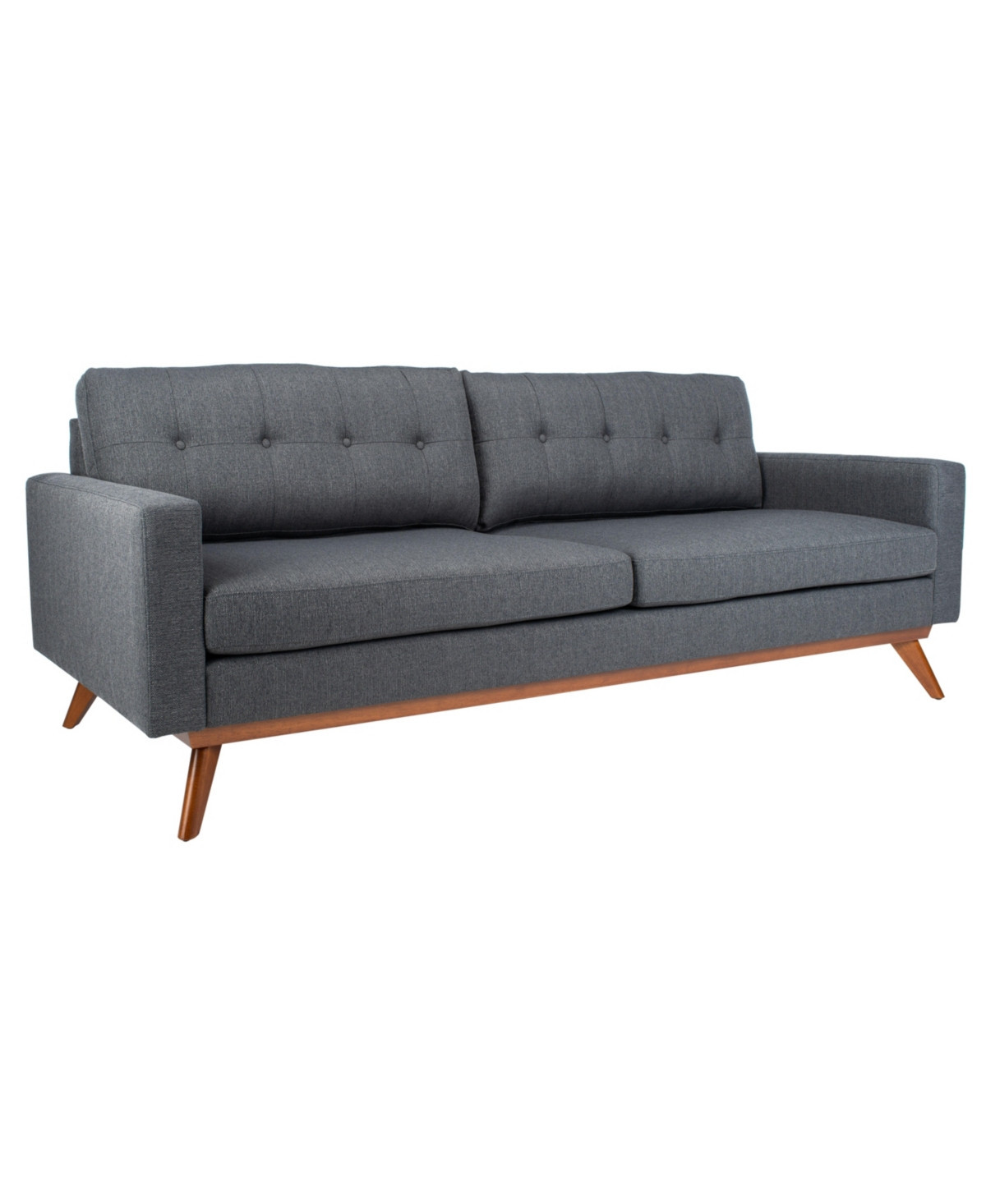 Gneiss 85" Modern Linen Sofa - Slate Gray | Macy's