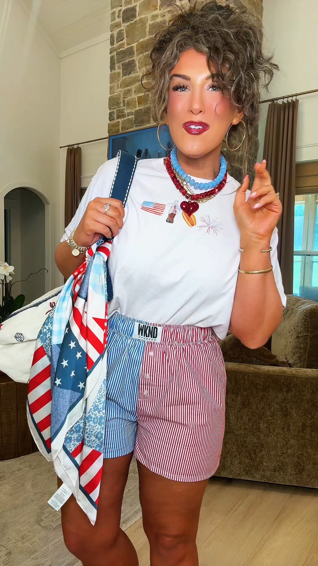 If you are still on the hunt for cute patriotic outfits for this summer, these are the boxer shorts that are a must! 🔥 These would go with all things red, white, & blue and be the most fun look! 🇺🇸 Use code DECKER to save on the WKND Chasers website!

#LTKootd #LTKvlog #LTKSeasonal