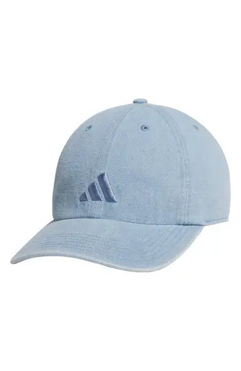 adidas Embroidered Denim Baseball Cap in Light Blue Denim at Nordstrom Rack | Nordstrom Rack
