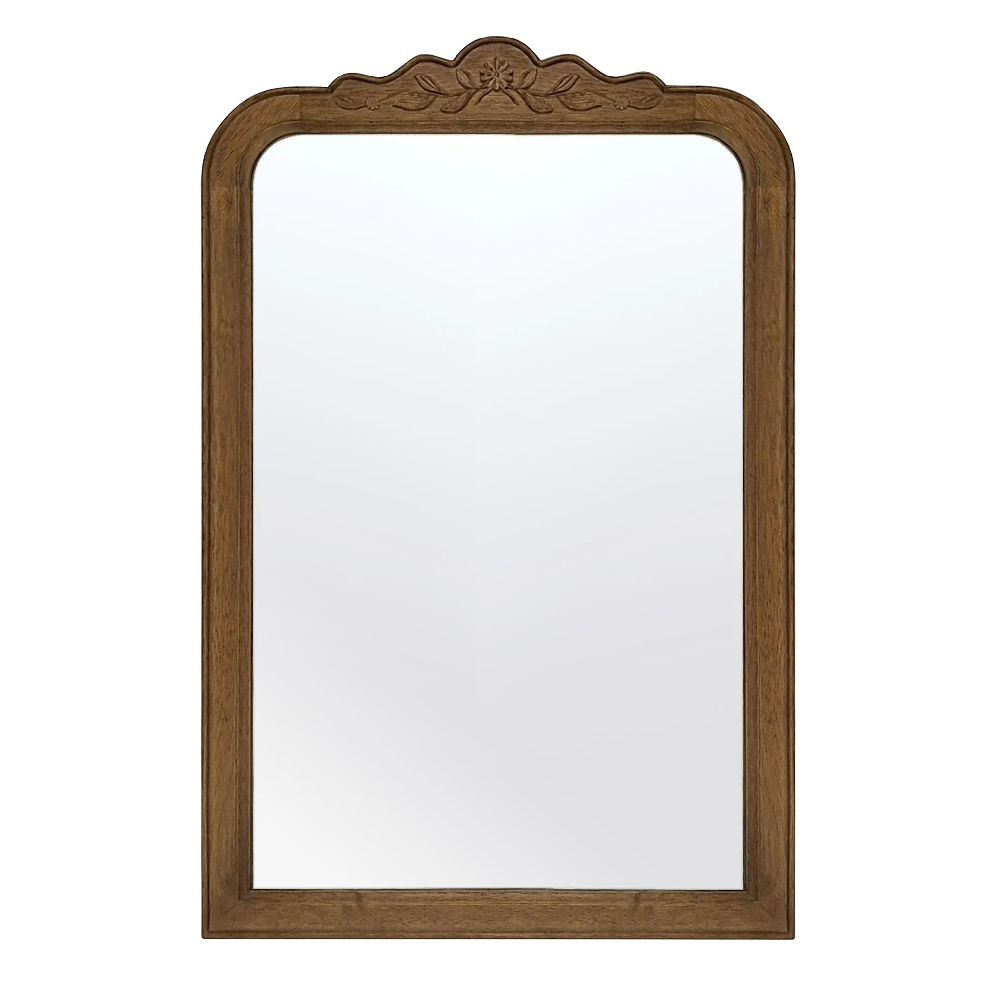 My Texas House Ornate Floral Carved Wood Frame Mirror 24x36 | Walmart (US)