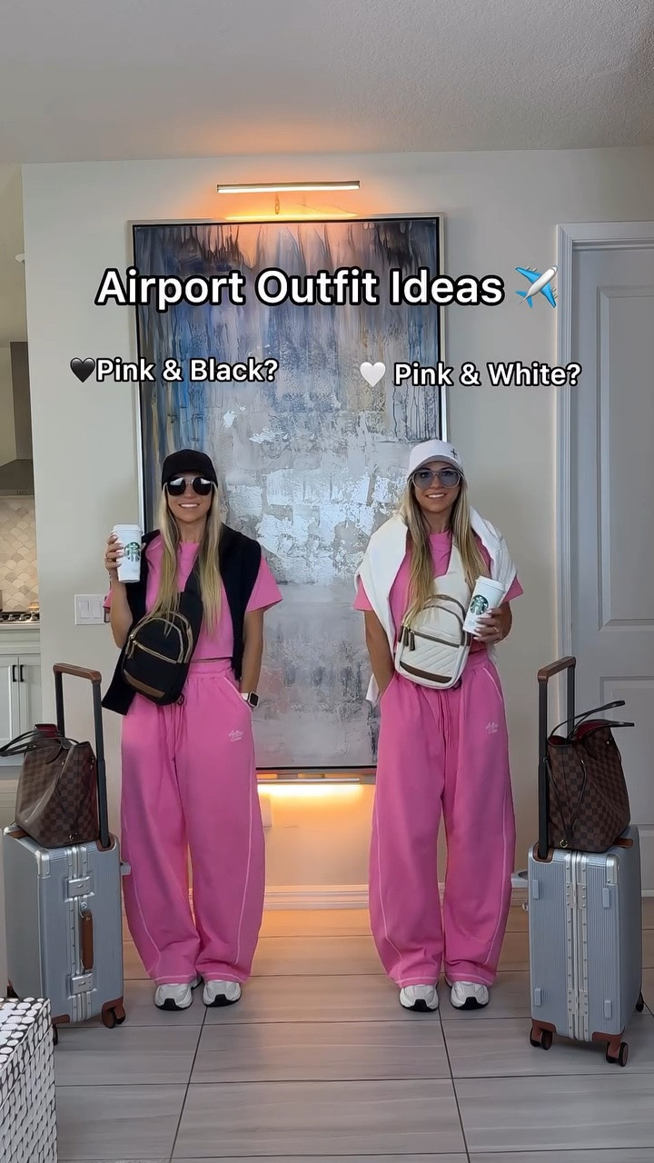 One outfit from the airport straight into the city 💗 I kept the pink pants as the base because they are comfortable for sitting through a flight but still look styled for walking around afterward. Add a tee, sneakers, a light layer, and a crossbody bag and the whole look works for both travel and sightseeing.
Pants are barrel style and I love that! Wearing size M. 

airport outfit, sightseeing outfit, travel outfit ideas, comfortable airport clothes, casual city outfit, pink travel outfit, women’s travel style, city browsing outfit, airplane outfit, vacation travel outfit

#LTKU #LTKActive #LTKTravel