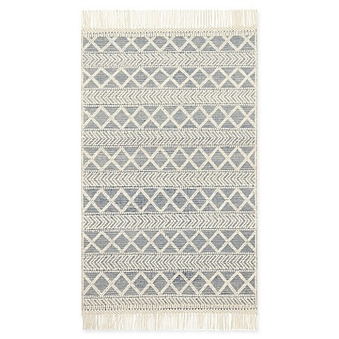 Magnolia Home by Joanna Gaines Holloway 9'3 x 13' Area Rug in Navy/Ivory | Bed Bath & Beyond