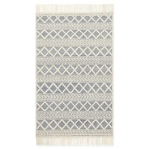 Magnolia Home by Joanna Gaines Holloway 9'3 x 13' Area Rug in Navy/Ivory | Bed Bath & Beyond
