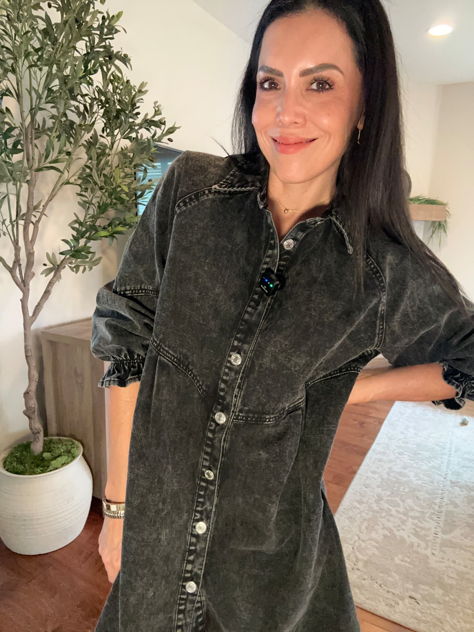 Demin jeans dress 

#LTKdayinmylife #LTKootd #LTKgrwm
