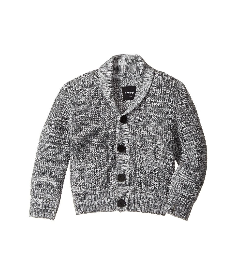 SUPERISM - Cruz Cardigan Sweater (Toddler/Little Kids/Big Kids) (Charcoal) Boy's Sweater | Zappos