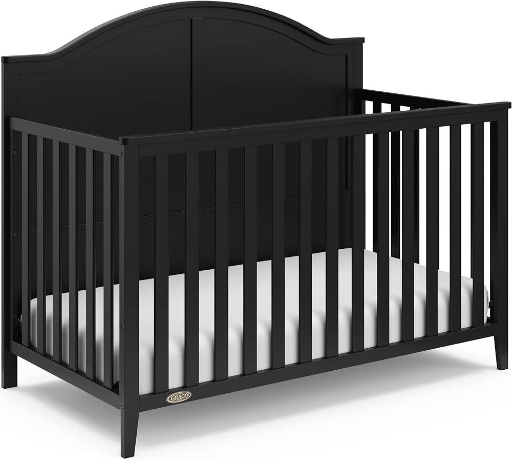 Graco Wilfred 5-in-1 Convertible Crib (Black) – GREENGUARD Gold Certified, Converts to Toddler ... | Amazon (US)
