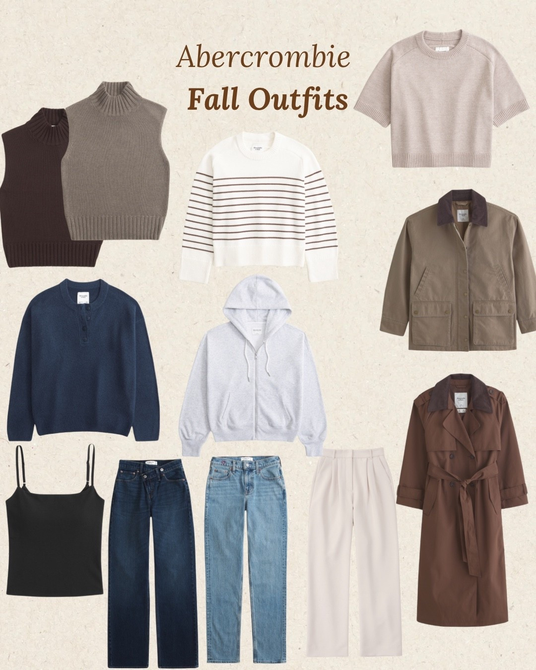 Fall outfits that feel effortless, polished, and teacher-approved 🍂 These Abercrombie staples mix and match perfectly for chic classroom looks, cozy weekend style, and everyday fall layers. From trench coats to striped sweaters and tailored trousers, these pieces are versatile must-haves for any fall wardrobe.

fall outfit teacher outfit Abercrombie fall fashion neutral fall outfits casual fall outfit ideas fall outfit inspiration teacher wardrobe fall capsule wardrobe Abercrombie style chic fall layering affordable fall outfits workwear for teachers cozy fall outfit ideas elevated everyday outfits

#FallOutfit #TeacherOutfit #AbercrombieStyle #AbercrombieFall #FallWardrobe #NeutralOutfits #FallCapsuleWardrobe #FallOutfitIdeas #TeacherStyle #TeacherWardrobe #ChicFallOutfits #FallFashionInspo #FallWorkwear #OOTDFall #FallLayers #FallStyleInspiration #AbercrombieFavorites #AffordableFallOutfits #EverydayFallStyle #FallClosetEssentials #TeacherFallStyle #FallOutfitInspo #CasualFallLooks #AbercrombieFinds #WorkwearStyle #ChicTeacherOutfits #FallStyleEdit #ElevatedBasics #TeacherFashion #ClassicFallStyle

#LTKSaleAlert #LTKWorkwear #LTKStyleTip