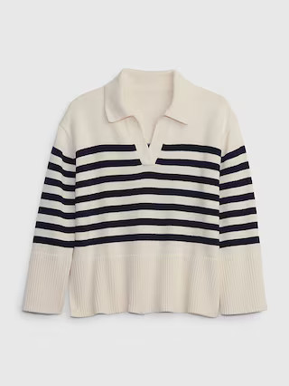 24/7 Split-Hem Polo Sweater | Gap (US)