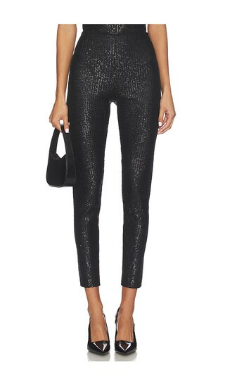 Norma Kamali Cropped Legging in Black. - size L | Revolve Clothing (Global)