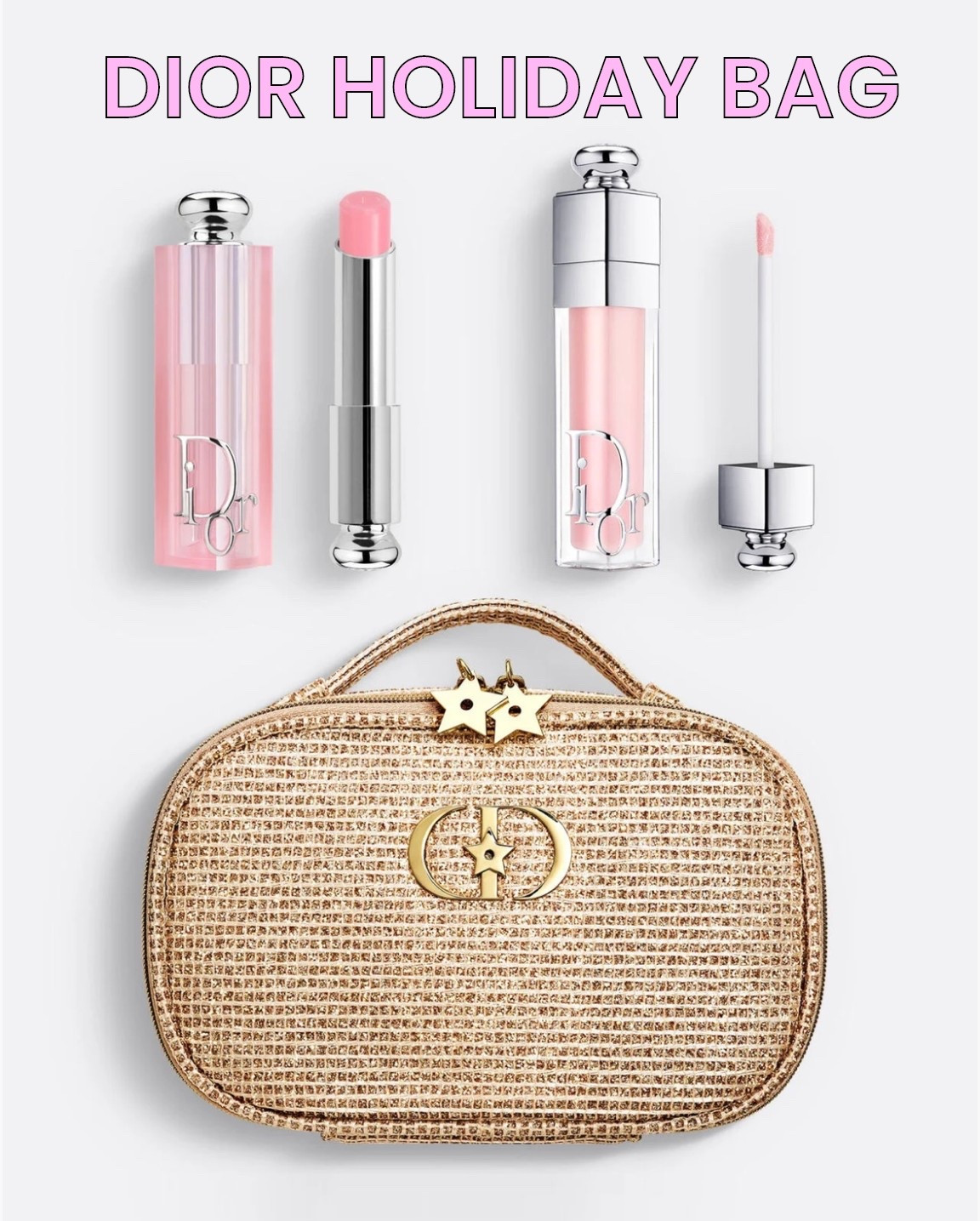 Grab your dior bag before it sells out! Sparkly gold tweed with star zippers and gold hardware!

This limited edition holiday bag will sell out soon!


#LTKStyleTip #LTKItBag

#LTKCyberWeek 

#LTKHoliday #LTKGiftGuide