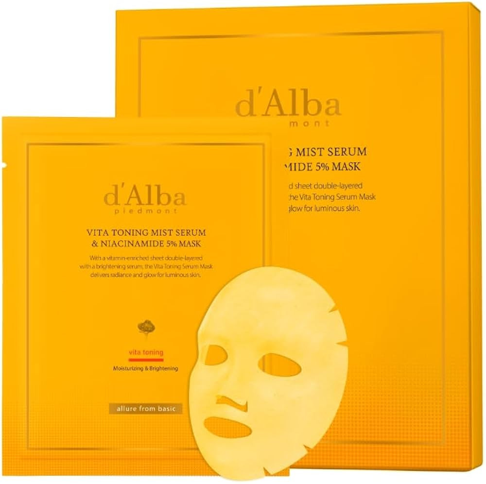 Vita Toning Mist Serum & Niacinamide 5% Mask (4 Sheets) | Amazon (US)