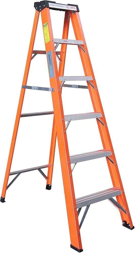 6-Foot Fiberglass Step Ladder, 250 Pound Capacity | Amazon (US)