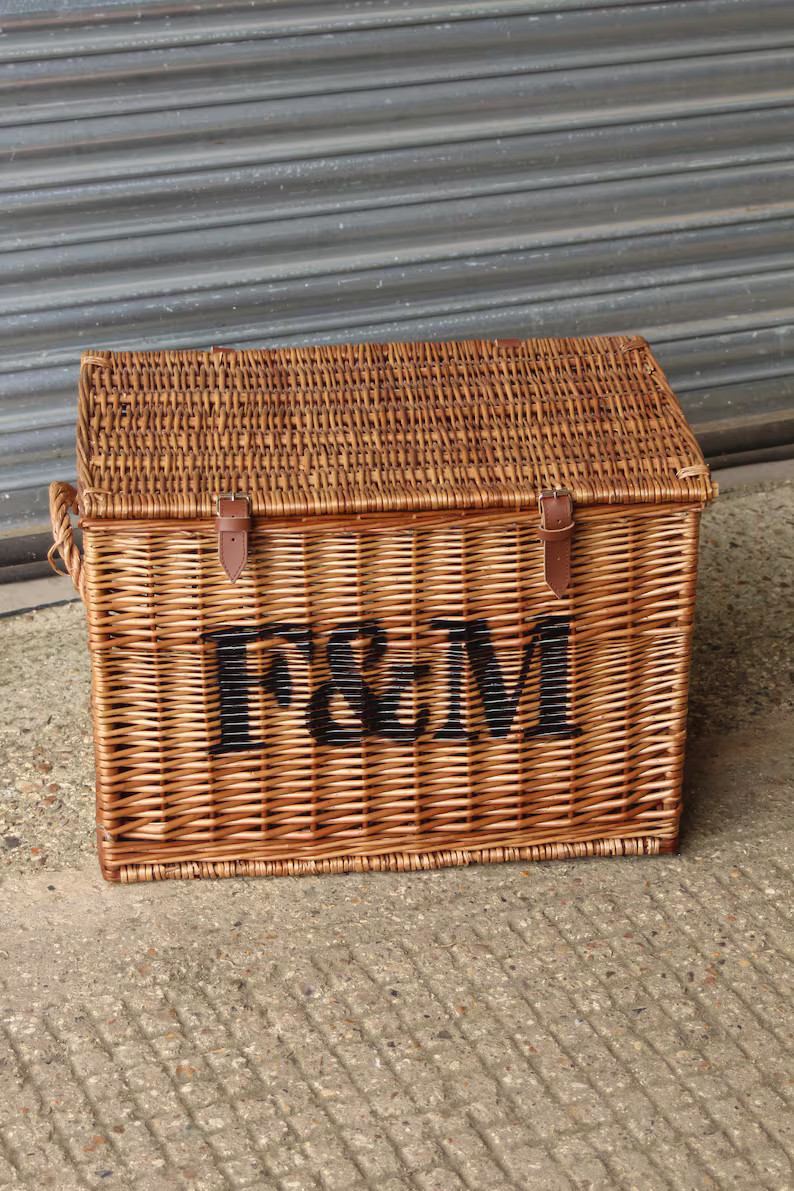 Large Fortnum and Mason F M Wicker Hamper Basket Trunk Toy Chest Coffee Table u7/but - Etsy | Etsy (US)
