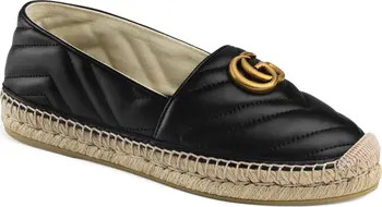 Pilar GG Matelassé Chevron Flat Espadrille (Women) | Nordstrom