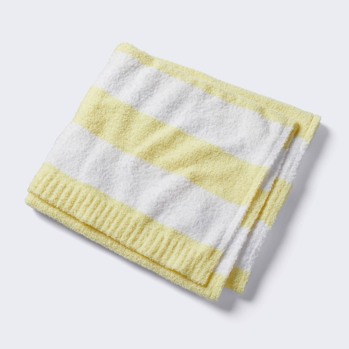 Chenille Stripe Baby Blanket - Yellow and White Stripes - Cloud Island™ | Target
